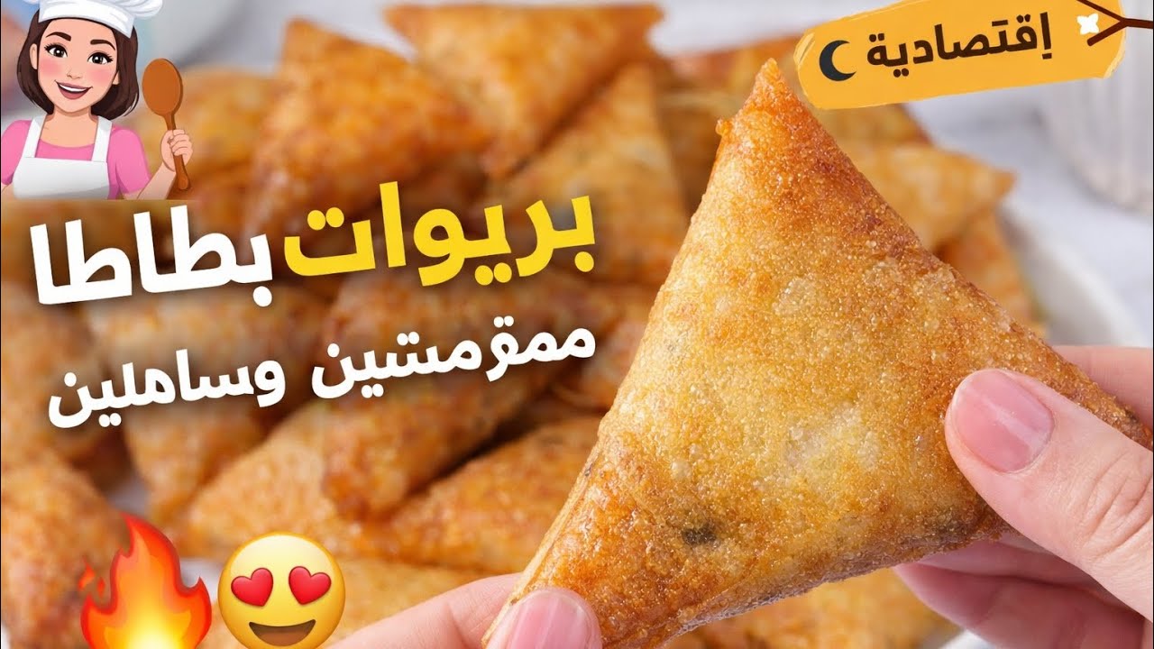 بريوات بطاطا مقرمشين وساهلين 👩‍🍳 تحضيرات رمضان الاقتصادية 🌙