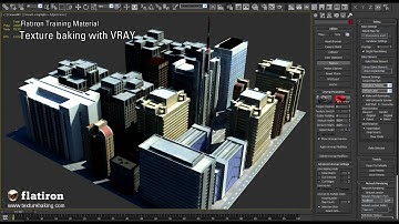 Flatiron texture baking with VRAY
