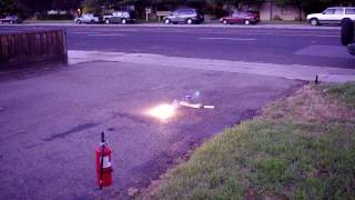 Lighting The Pile Of Aluminum Star Mix