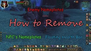 How to Remove NPC & Enemy Nameplates & Floating Health Bar (World of Warcraft)