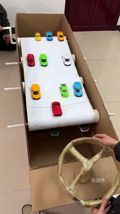 Cardboard Car Game at Home
