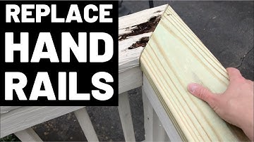 How To Replace Deck Handrails (Easy Tips For Replacing Deck/Porch Handrails + Railings!)