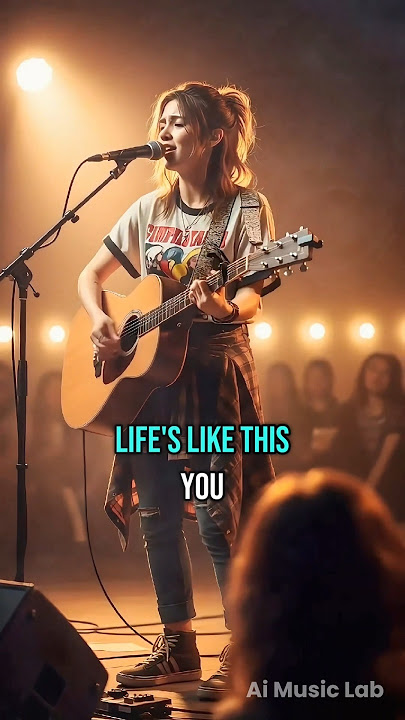 🎸 Cool Girl Sings “Complicated” by Avril Lavigne | Acoustic Teen Vibe #music #lyrics #shorts
