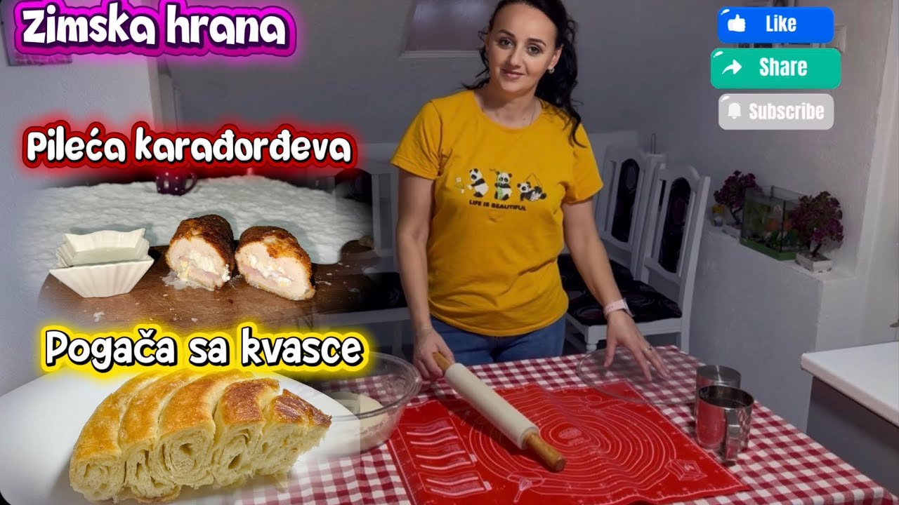 Pogača sa kvascem/ Karađorđeva na moj način 🍀ZIMSKA HRANA 🍀