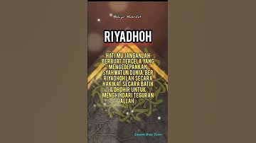 RIYADHOH.@ponpesjayabaru2022 @cahayabiruilahi #gusmukhlasonrosyid