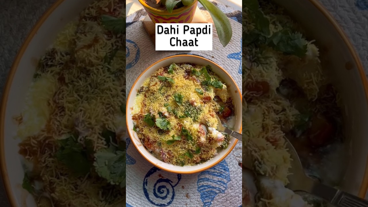 dahi padi chaat  in 5 min..😋😋let's try this..