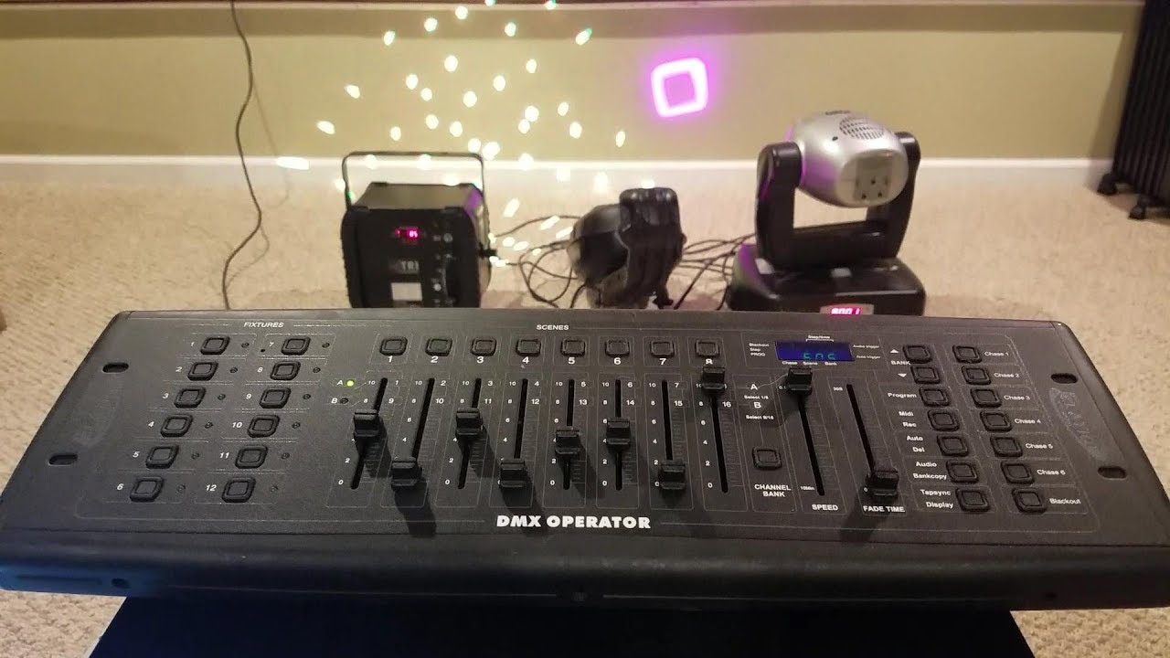 DMX - Running Intelligent Lights - YouTube