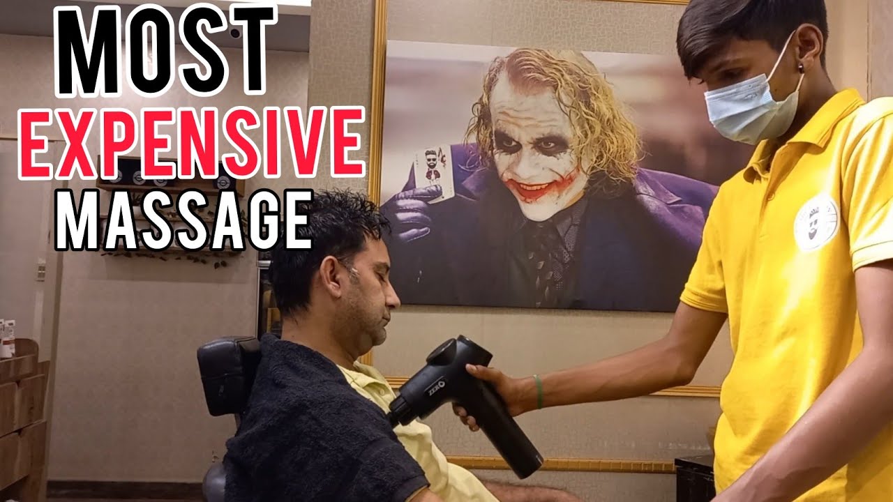 EXPENSIVE HEAD MASSAGE 💈Relaxing Head Massage Therapy with MASSAGE GUN 💈PAKISTANI BARBER YouTube