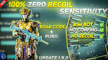 New Update 1.9.0 !! Best Sensitivity CODE + Control Setting PUBG Mobile | BGMI After Update 1.9.0