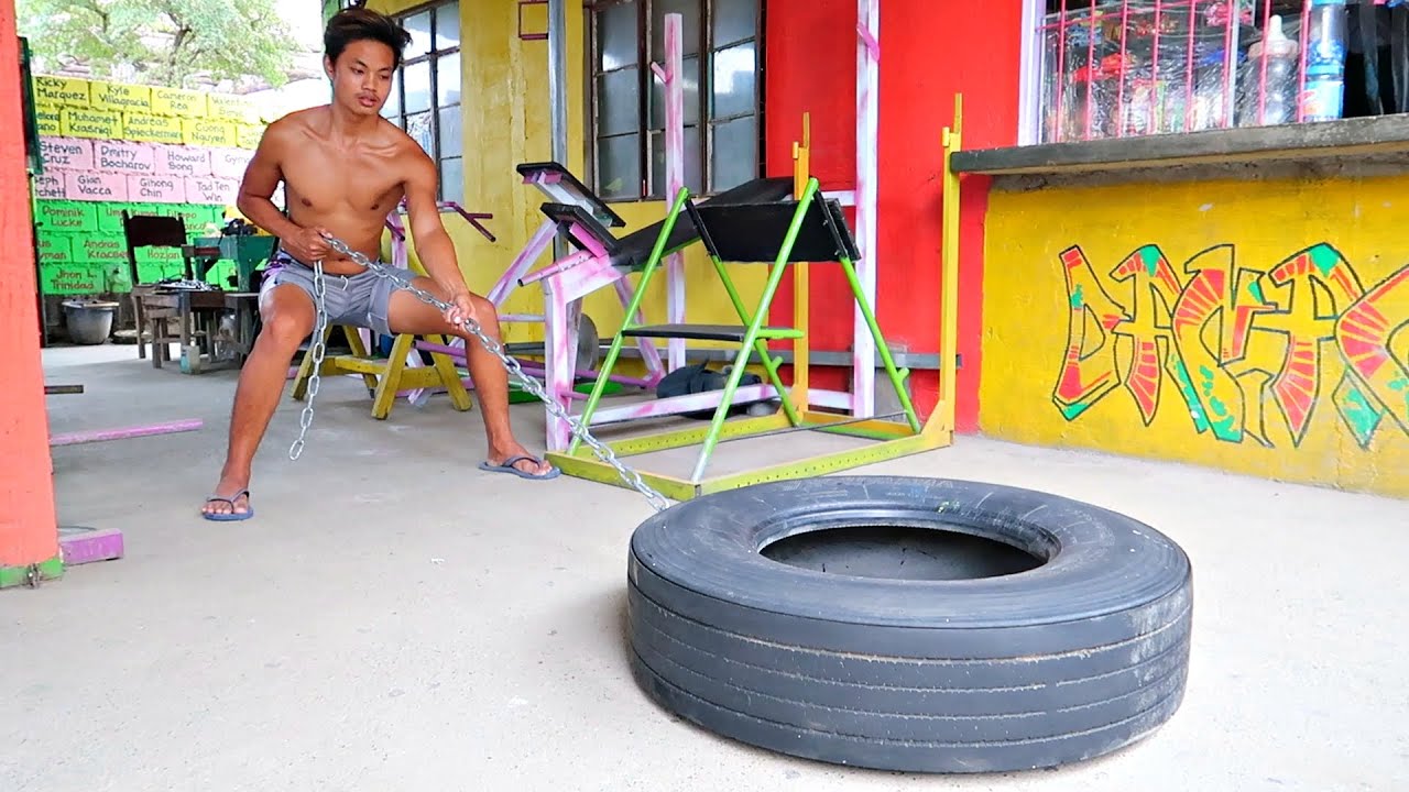 How to Make Homemade Tire Sled Workout Equipment