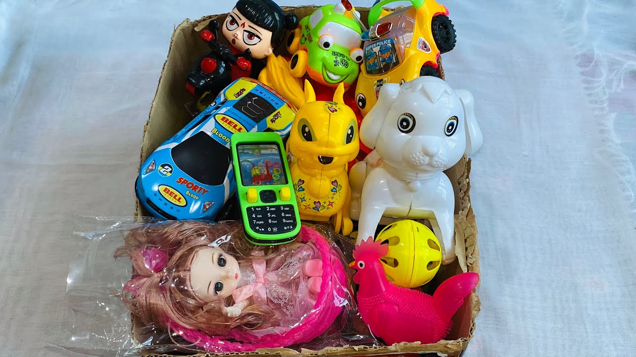 8 Minutes Satisfying With Unboxing princess dolls, toys set, swing&slide collection ASMR, review 