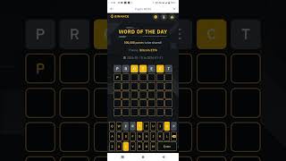 Binance crypto WODL answer today, 7 letters words today | Theme Bitcoin ETF's