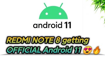 Android 11 UPDATE - Redmi Note 8 OFFICIAL Android 11 UPDATE Testing Started | Good News😍