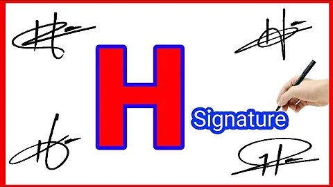 ✅ H signature style | H letter signature style | H signature ideas