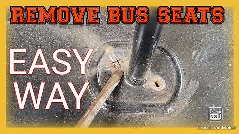 Ridiculously quick easy school bus seat removal how to #youtube shorts #shorts