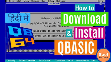 How to download and install QBASIC in windows 7 , 8 , 10 || In Hindi