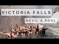 Swimming on the EDGE of AFRICA'S largest WATERFALL! | Devil's Pool Victoria Falls