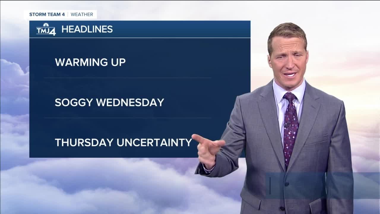 Mild day today; rain likely moves in on Wednesday - YouTube
