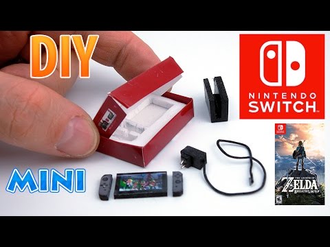 DIY Realistic Miniature Nintendo Switch | DollHouse | No Polymer Clay!