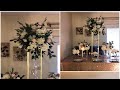 DIY- Wooden Dowel centerpiece DIY- tall centerpiece DIY- wedding decor