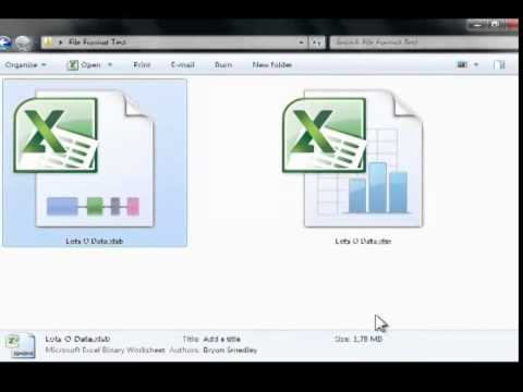 Make Large Excel Files Smaller and Open Faster with .XLSB