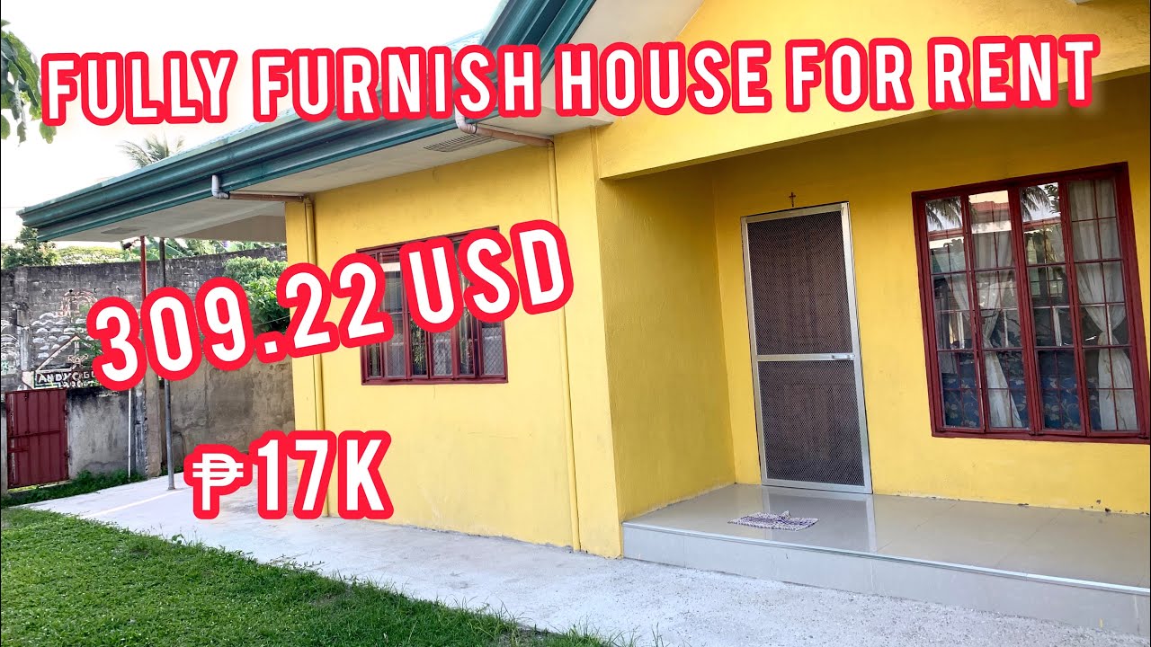 FULLY FURNISH HOUSE FOR RENT DUMAGUETE CITY NEGROS ORIENTAL YouTube