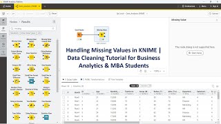 KNIME 10: How to Handle Missing Data in KNIME | Data Cleaning Step-by-Step | KNIME Tutorial