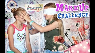 Blindfolded MakeUp Challenge || Макияж с закрытыми глазами