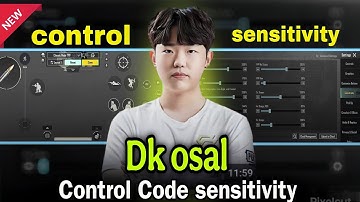 dk osal Control code sensitivity | osal pubg sensitivity settings | Headshot sensitivity 🥵