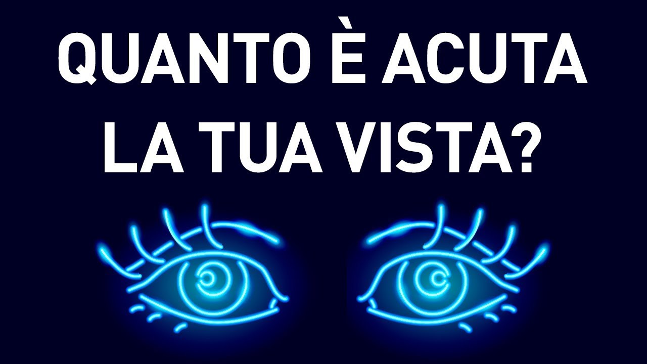 Quanto È Acuta La Vostra Vista?