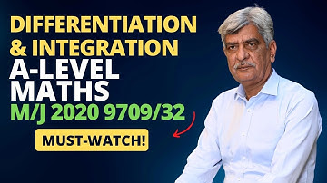 A-Level Maths - DIFFERENTIATION & INTEGRATION 9709/32 M/J 2020 Q#6 Solution |Ultimate Guide (Part 6)