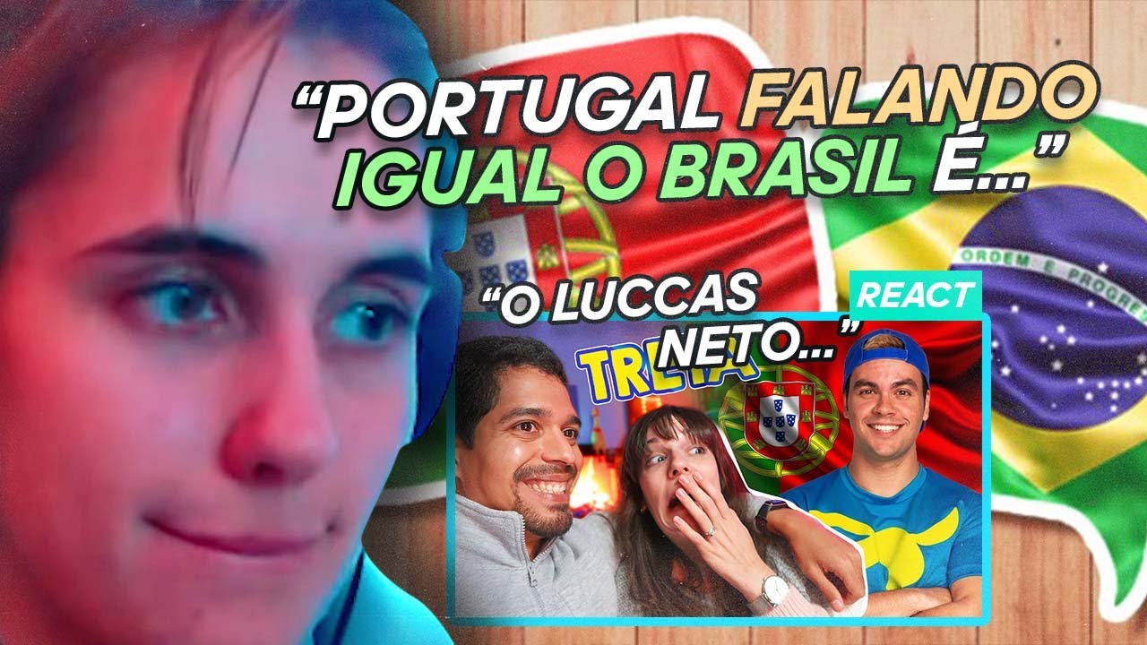 Portuga reage Treta: CRIANÇAS PORTUGUESAS FALANDO BRASILEIRO