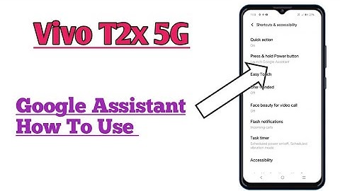 Vivo T2x 5G || Google Assistant Feature How To Use