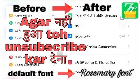 How to install & apply Rosemary font for any mobile