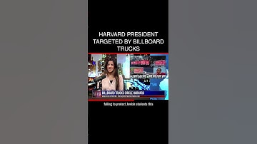 Trucks with digital billboards circle Harvard, demanding President Claudine Gay