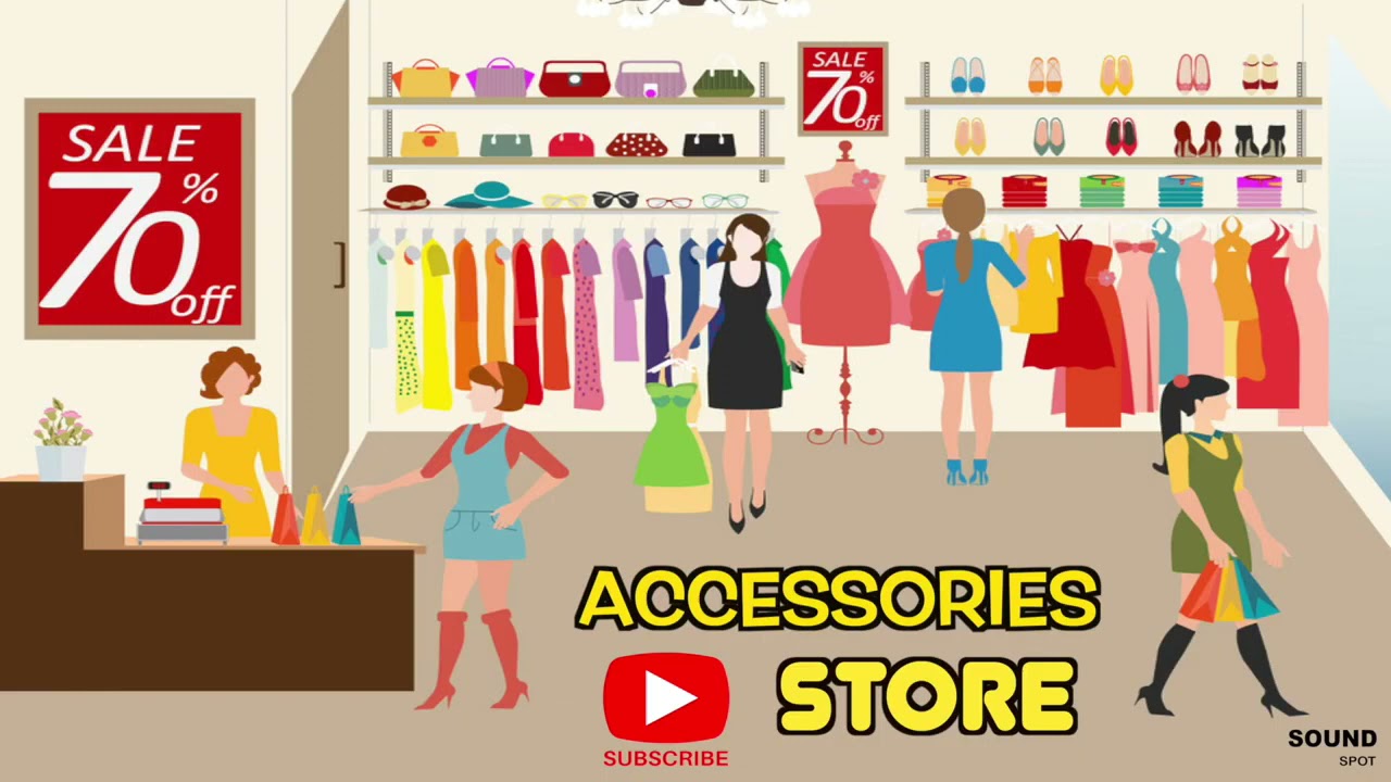 2 Hours Music for Accessories Store Happy Retail Store Background