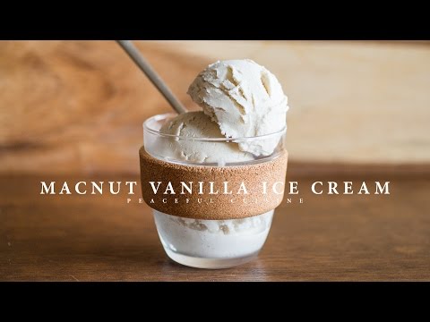 Macnut Vanilla Ice Cream (vegan) ☆ マカダミアナッツバニラアイスクリームの作り方