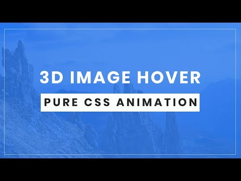 3D Image Hover Effect using css | CSS Image Hover Effect