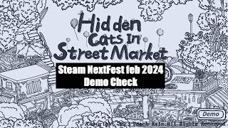 Hidden Cats in the Street Market Demo feb 2024