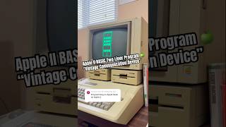 Typing in an apple II BASIC two liner program by Lee Fastenau #retrocomputing #programming #coding