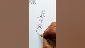 Simple Drawing Shorts || Kangaroo Sketch || How to draw a Kangaroo || #simple #drawing #shorts