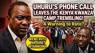 RETIRED BUT NOT TIRED: RUTO and JUNET worried as Uhuru lectures them on phone live in Narok ⚠️‼️🚨