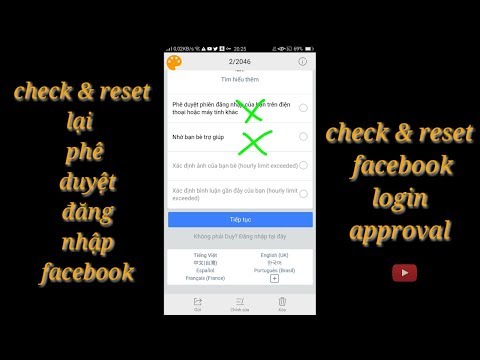 Check & reset phê duyệt đăng nhập Facebook account | minh kiet tg