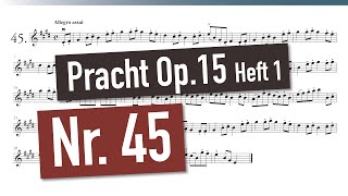 Robert Pracht - Neue Violin Etüden Op. 15 (Heft 1) - Nr. 45