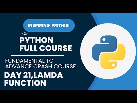 #21| Mastering Lambda Functions in Python | Beginner-Friendly Tutorial  #Python #Coding #python3