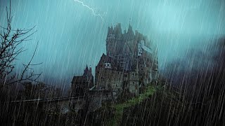 White Noise for Insomnia with Heavy Rainstorm & Light Thunder Sound at Night ( Sleeping ASMR )