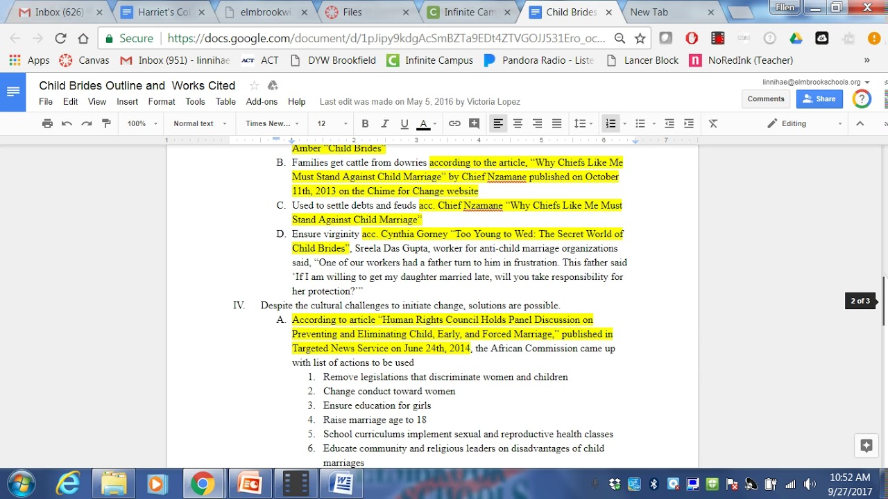 how to cite sources in speech outline