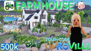 ROVILLE♥ Tour+Code of My $500K ✨Aesthetic Farmhouse!🚜 |With VOICE|