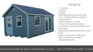 Vinyl Cape Cod Portable Building