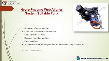 Hydro Pneumo Web Aligner System  | Krishna Engineering Works